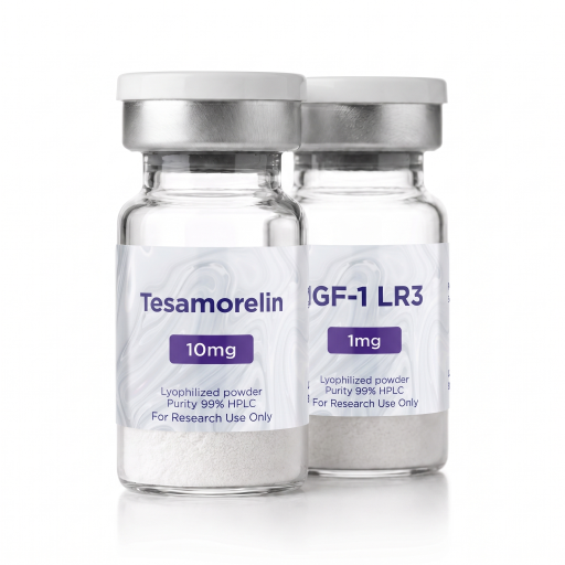 Skeletal Muscle Signaling Research Stack — Tesamorelin 10mg + IGF-1 LR3 1mg Peptides