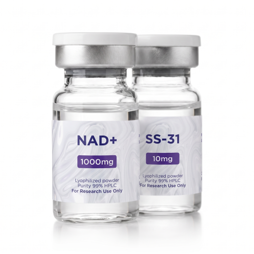 Cellular Aging & Senescence Research Kit — NAD⁺ 1,000mg + SS-31 10mg Peptides