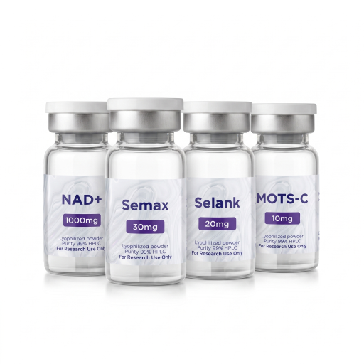 Executive Performance Research Kit — Semax 30mg + Selank 20mg + NAD⁺ 1,000mg + MOTS-C 10mg Peptides