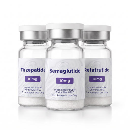 GLP-1 SM 10mg + GLP-2 TRZ 10mg + GLP-3 10mg Research Kit — Metabolic Peptides