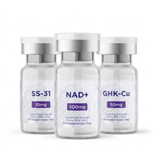 Research Starter Pack — NAD⁺ 500mg + SS-31 10mg + GHK-Cu 50mg Peptides