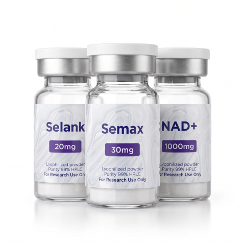 Neuro Elite Research Kit — Semax 30mg + Selank 20mg + NAD⁺ 1,000mg Peptides - Thumbnail