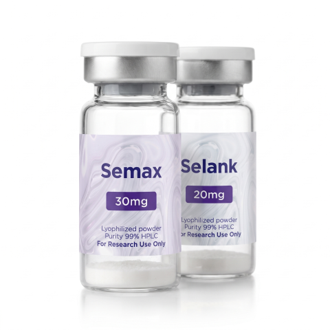 Executive Stack Research Kit — Semax 30mg + Selank 20mg Peptides - Thumbnail