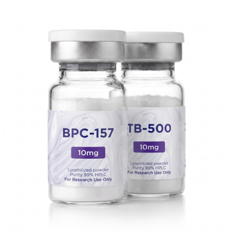 BPC/TB Matrix Signaling Research Combination — BPC-157 10mg + TB-500 10mg Peptides - Thumbnail