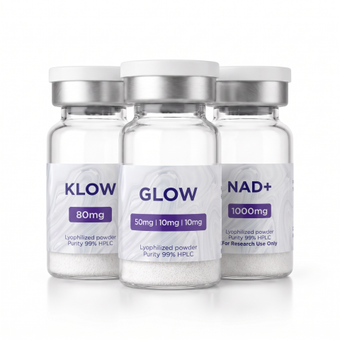 Cellular Aging Research Kit — Glow-70 + KLOW-80 + NAD⁺ 1,000mg Peptides - Thumbnail