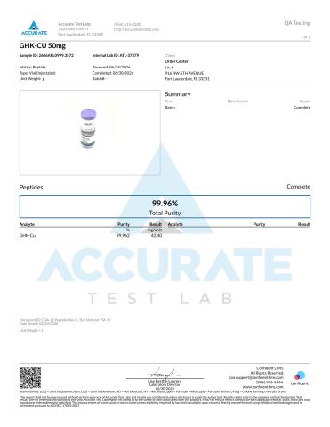 Multi-Compound Research Stack — NAD⁺ 1,000mg + MOTS-C 10mg + SS-31 10mg + GHK-Cu 50mg Peptides - Lab Report 1